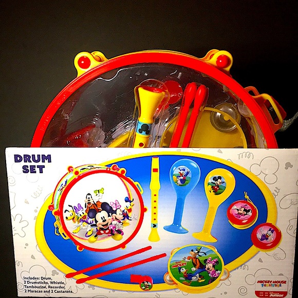 NEW MICKEY MOUSE FUNHOUSE DRUM SET - Picture 6 of 12